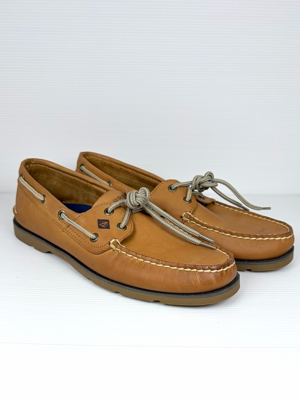Sperry Top-Sider Men’s 9M Brown Leather Boat Shoes 0777894